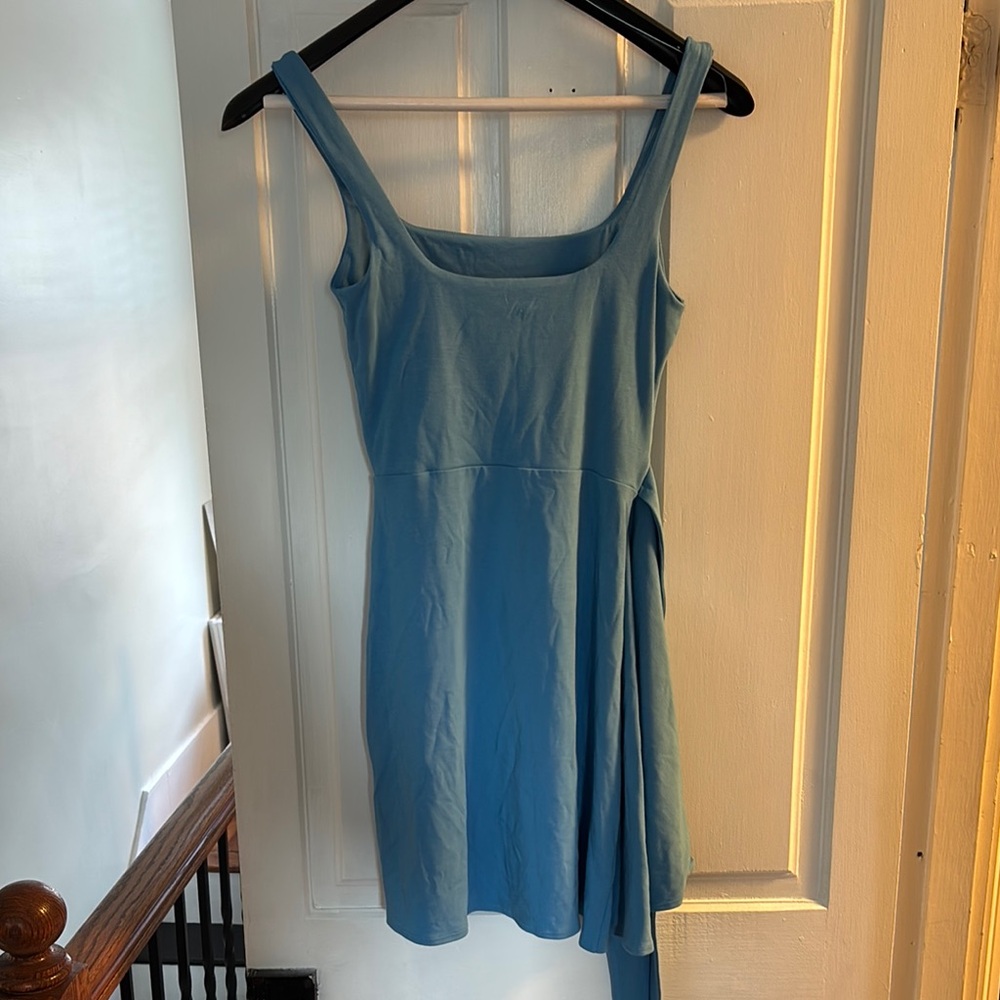 WILFRED Elegant Blue Sleeveless Dress